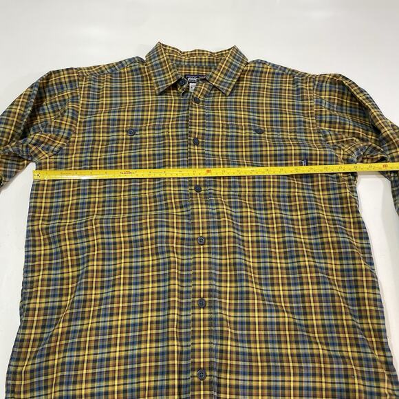 Patagonia Men’s Organic Cotton Shirt Size M Gingham Check Long Sleeve Button - Picture 4 of 6